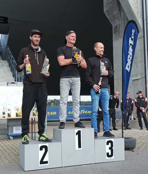 Pascal auf dem vom MCH verliehenen Podium auf dem 2. Platz